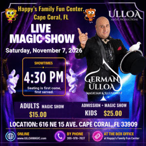 Ulloa Magic Live Show — November 7, 2026 — 4:30 PM